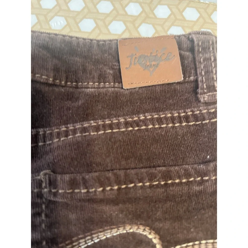 Girls Justice brown corduroy pants‎ Size 8R